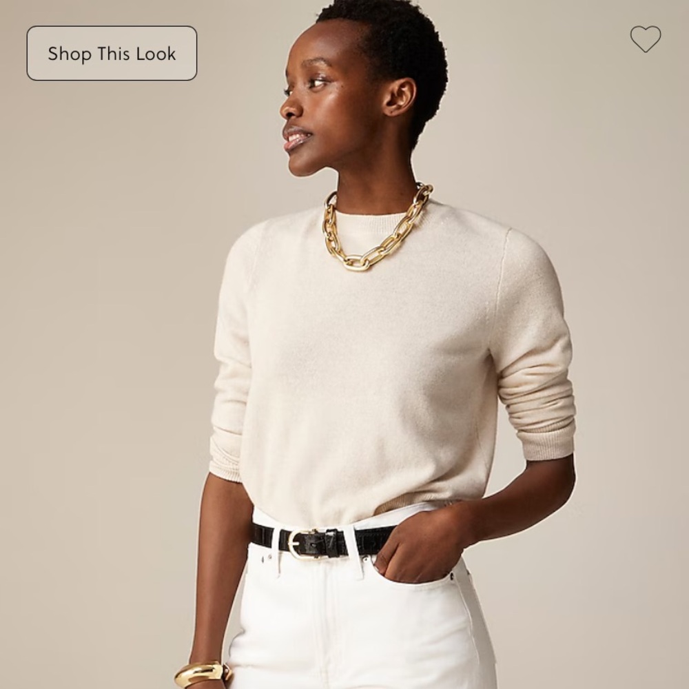 J. Crew Classic Fit Cashmere Crewneck Sweater